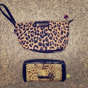 Wallet and makeup bag